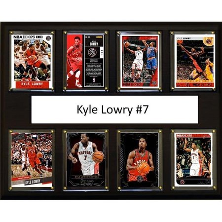 WILLIAMS & SON SAW & SUPPLY C&I Collectables 1215LOWRY8C NBA 12 x 15 in. Kyle Lowry Toronto Raptors 8-Card Plaque 1215LOWRY8C